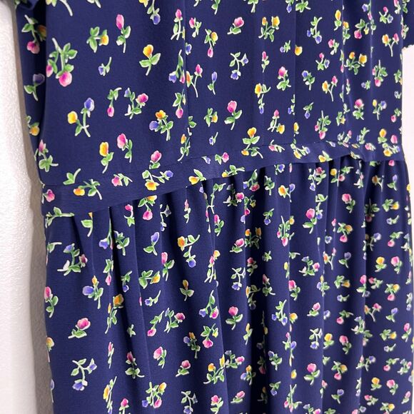 Talbots Women’s Floral Short Sleeve Dress 6 Vintage Chic Teacher 90s - Picture 5 of 10